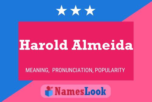 Poster del nome Harold Almeida