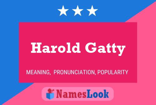 Poster del nome Harold Gatty