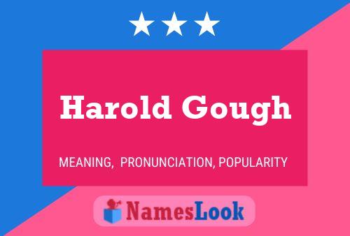 Poster del nome Harold Gough