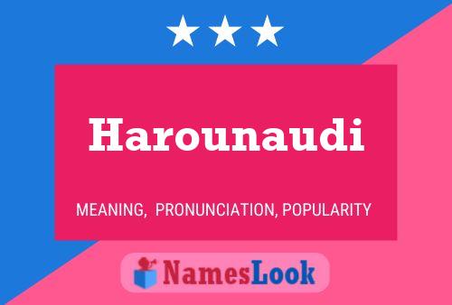 Poster del nome Harounaudi