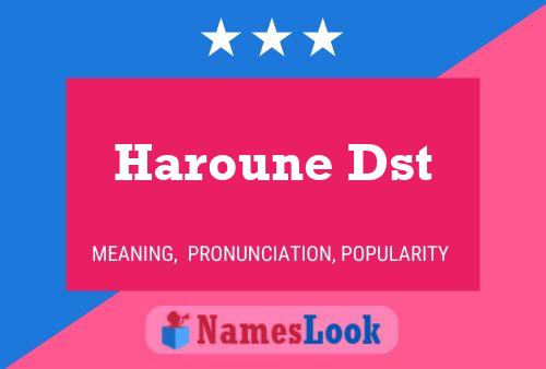 Poster del nome Haroune Dst