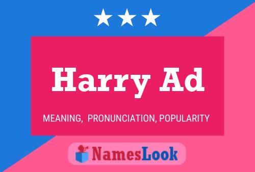 Poster del nome Harry Ad