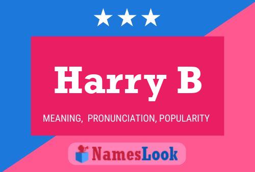 Poster del nome Harry B