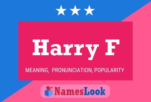 Poster del nome Harry F