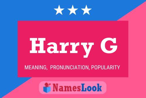 Poster del nome Harry G