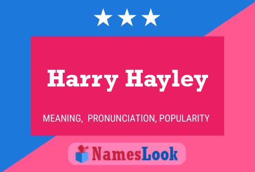 Poster del nome Harry Hayley