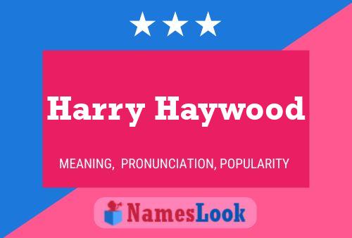 Poster del nome Harry Haywood