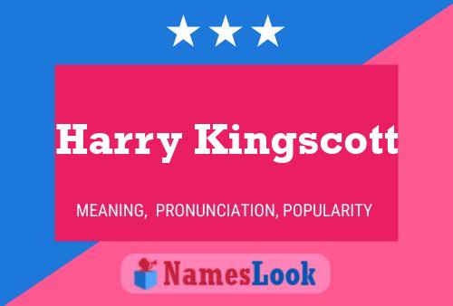 Poster del nome Harry Kingscott