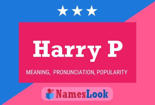 Poster del nome Harry P