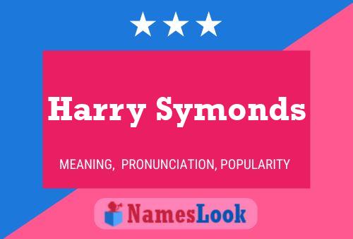 Poster del nome Harry Symonds