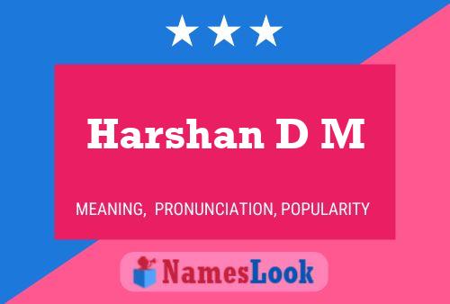 Poster del nome Harshan D M