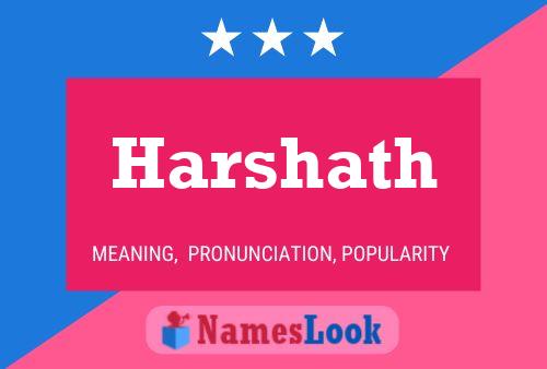 Poster del nome Harshath