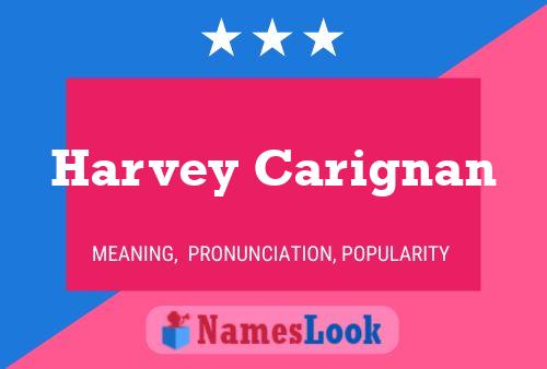 Poster del nome Harvey Carignan