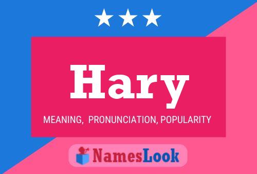 Poster del nome Hary