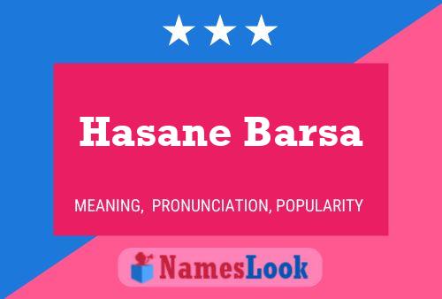 Poster del nome Hasane Barsa