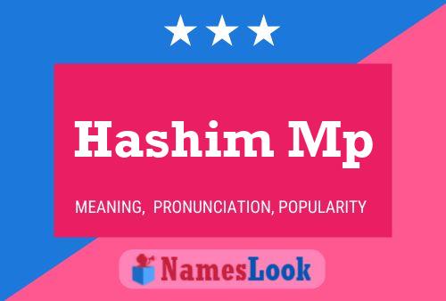 Poster del nome Hashim Mp