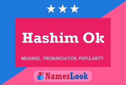 Poster del nome Hashim Ok