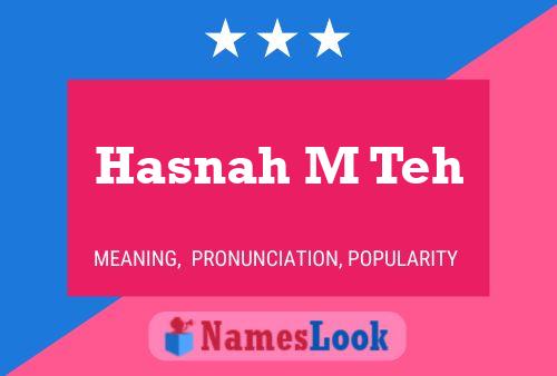 Poster del nome Hasnah M Teh