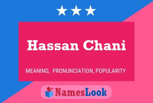 Poster del nome Hassan Chani