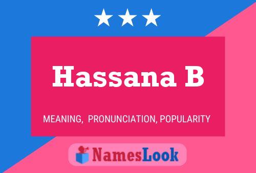 Poster del nome Hassana B