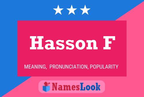 Poster del nome Hasson F