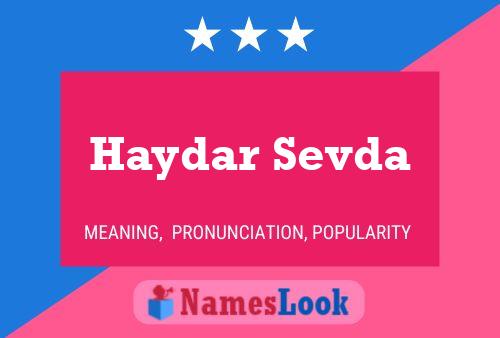 Poster del nome Haydar Sevda