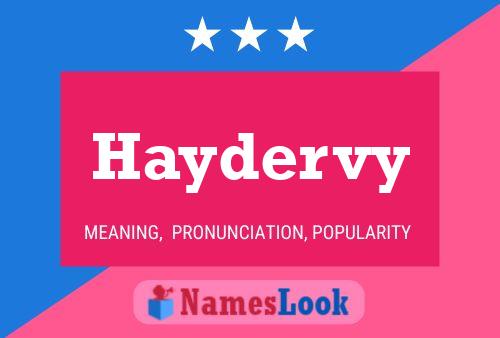 Poster del nome Haydervy