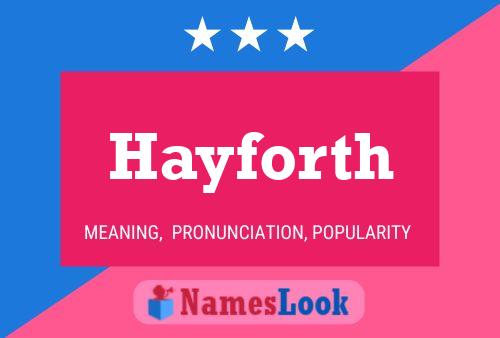 Poster del nome Hayforth