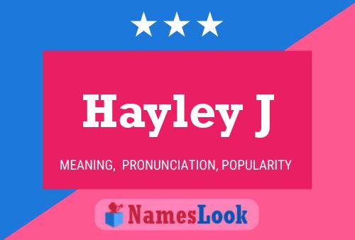 Poster del nome Hayley J