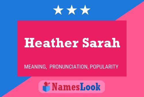 Poster del nome Heather Sarah