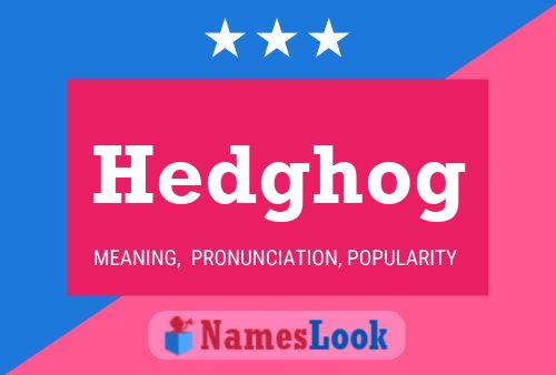 Poster del nome Hedghog