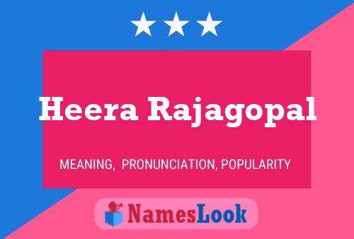 Poster del nome Heera Rajagopal