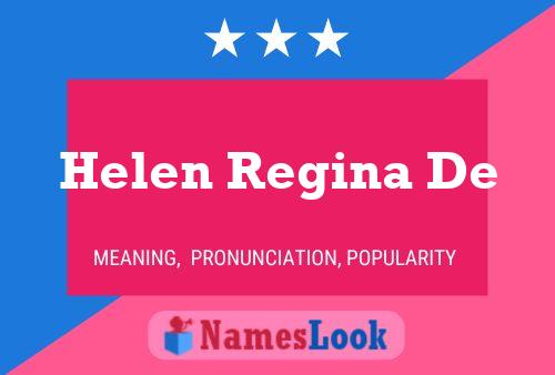 Poster del nome Helen Regina De