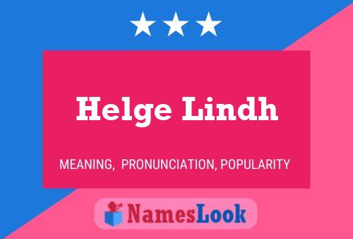 Poster del nome Helge Lindh