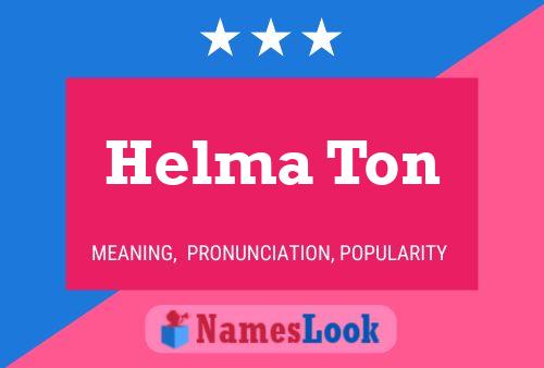 Poster del nome Helma Ton