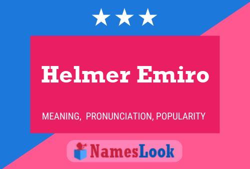 Poster del nome Helmer Emiro