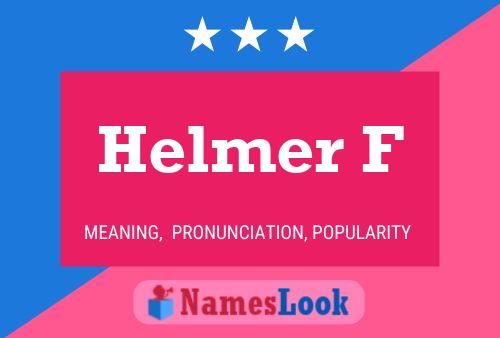 Poster del nome Helmer F