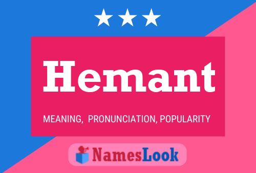 Poster del nome Hemant