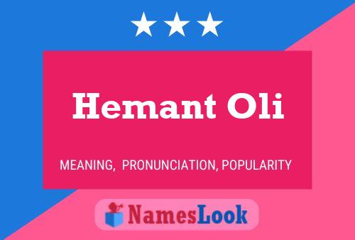 Poster del nome Hemant Oli