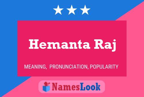 Poster del nome Hemanta Raj