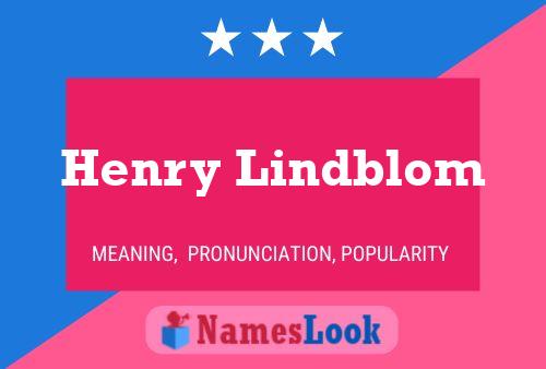 Poster del nome Henry Lindblom