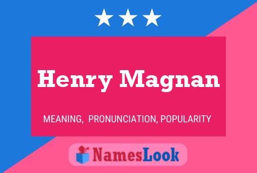 Poster del nome Henry Magnan