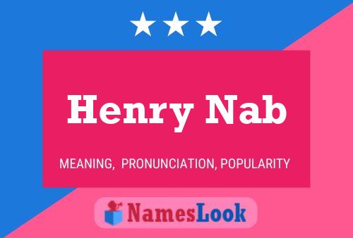 Poster del nome Henry Nab