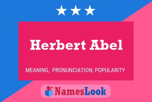 Poster del nome Herbert Abel