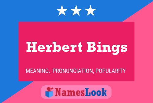 Poster del nome Herbert Bings