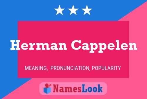 Poster del nome Herman Cappelen