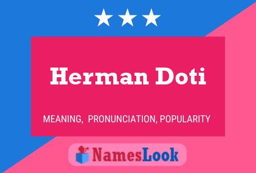 Poster del nome Herman Doti