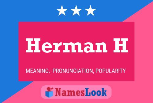 Poster del nome Herman H