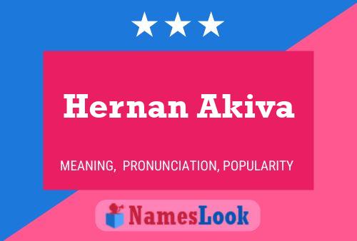 Poster del nome Hernan Akiva