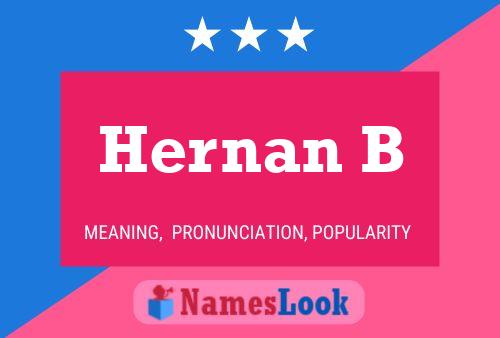 Poster del nome Hernan B